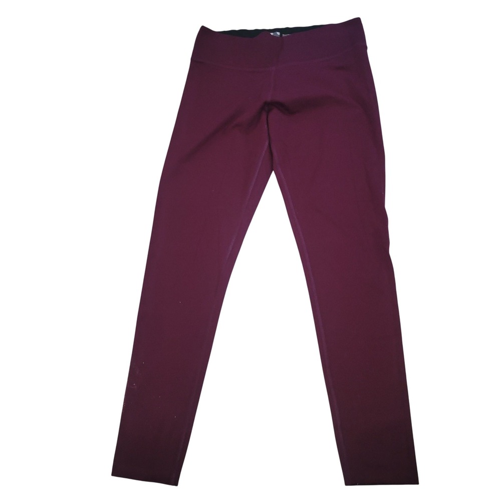 PINK Victoria's Secret Ultimate Leggings‎ Burgundy Athletic Workout Athleisure M
